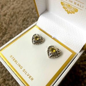Annika Witt sterling silver heart earrings